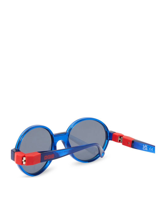 KiETLA Unbreakable Round Kids Sunglasses with Polarized Blue Lens for 4-7 Years