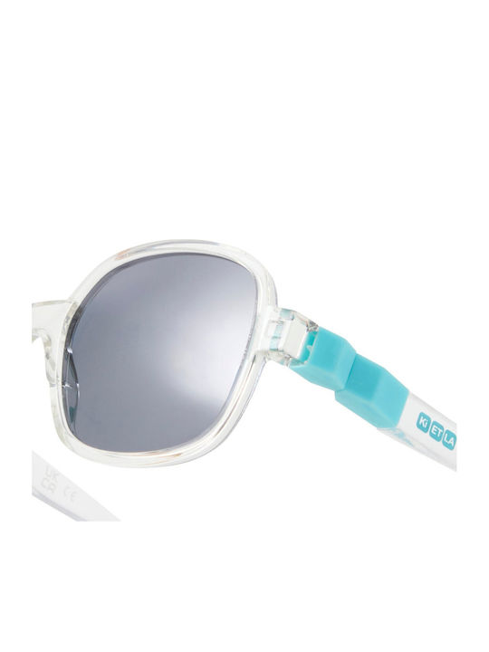 KiETLA Square Kids Sunglasses with Polarized Transparent Lens for 4-7 Years
