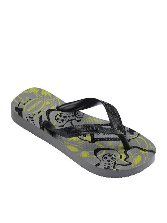 Havaianas Kids' Flip Flops Gray Athletic Top