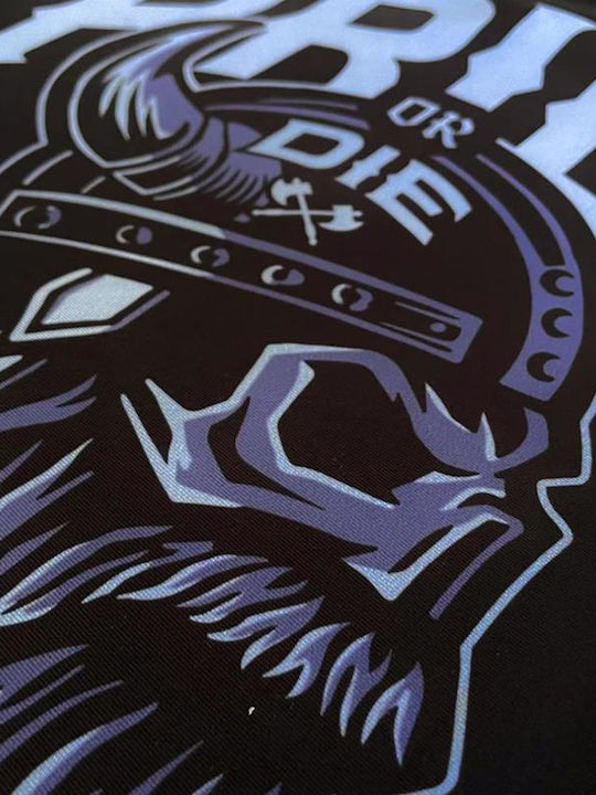 PrideOrDie Men's Short Sleeve Shirt POD303 for Jiu-Jitsu Black