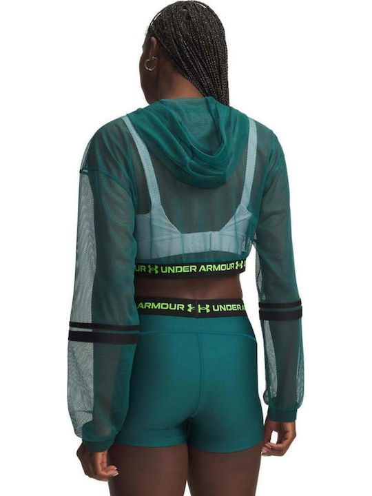 Under Armour Women's Cardigan with Zipper in Green Colour