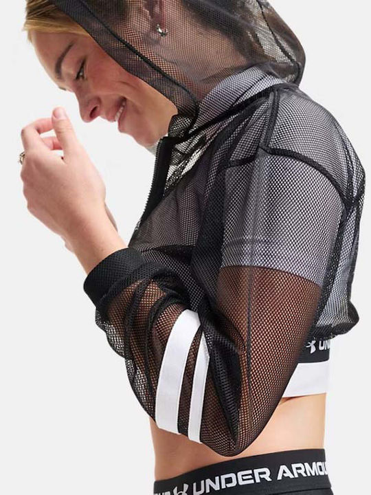 Women's Cardigan with Zipper in Black Colour