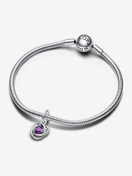 Pandora Charm Aenai Kykloi din Argint Violet