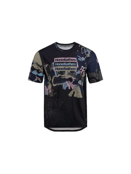 Horsefeathers Men's Short Sleeve Mountain Bike Jersey Black