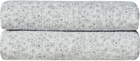 Kentia Evanthia Одеяло Муселин Едноспално 160x240см Светлосиньо
