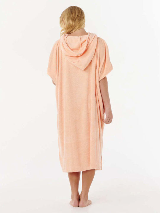 Rip Curl Kapuzentuch Strandponcho aus Mikrofaser Orange