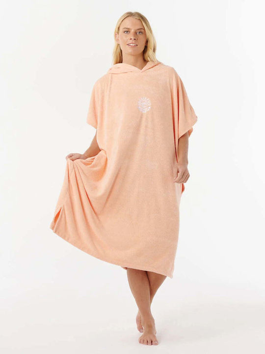 Rip Curl Kapuzentuch Strandponcho aus Mikrofaser Orange
