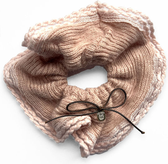 Avizar Classic Scrunchie Pink Minimalist Soft Mesh Hair Pink