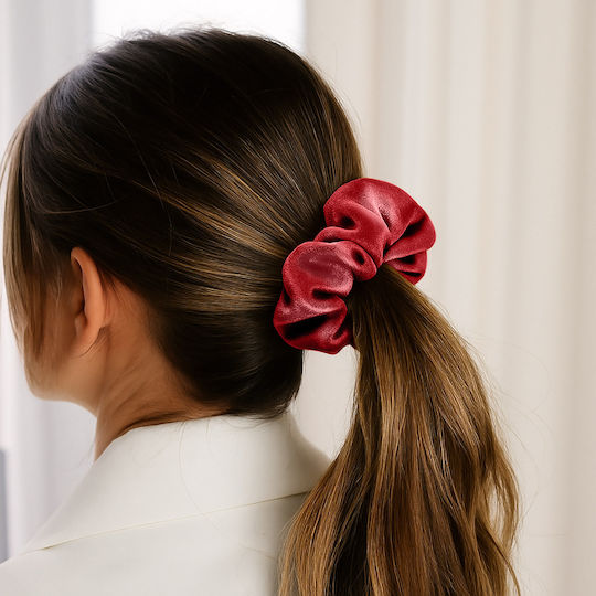 Avizar Scrunchie Maxi Hair In Velvet Uni Casual Red Red
