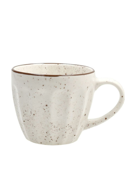 Tognana Coffee Cups Set Made of Beige Porcelain 6 Pieces