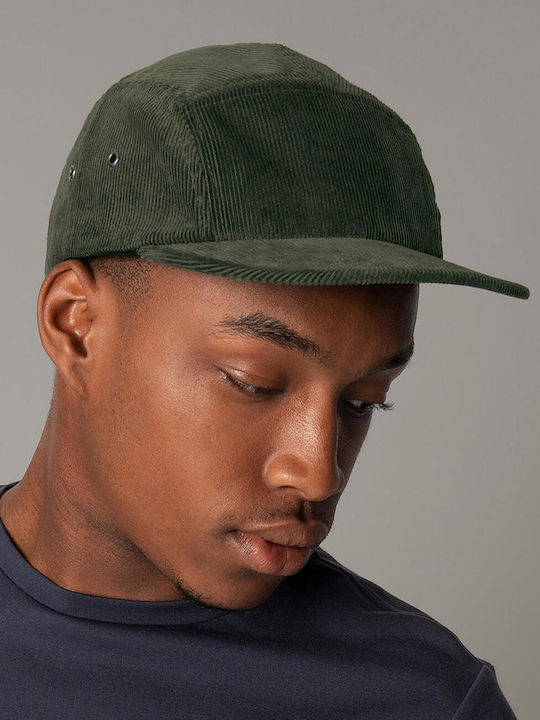 Earthaware Organic Cord Camper Cap Beechfield B679 Forest Night