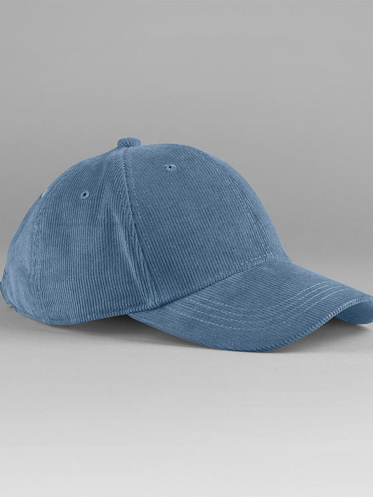 Earthaware Organic Cord Baseball Cap Beechfield B680 Slate Blue