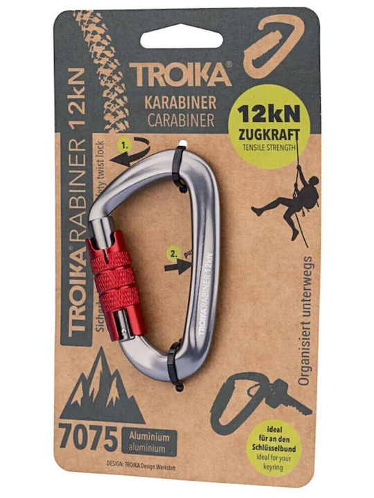 Troika Carabinier Cârlig din Aluminiu Kar12/rd