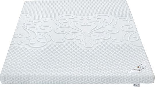 Mattress Topper Double Memory Foam with Removable Cover and Strapped 150x200x8cm