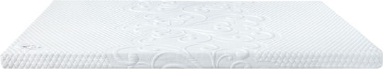 Mattress Topper Double Memory Foam with Removable Cover and Strapped 150x200x8cm