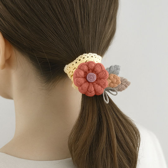 Avizar Prinzessinnen Stirnband Spitzenblume Haar Coquette Rot