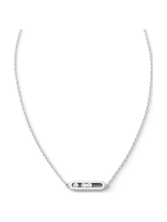 Eluna Colier Din Argint Cu Zircon Sb1275