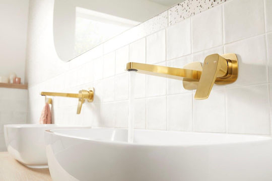 KFA Built-in Mixer & Mouthpiece Set for Bathroom Sink Gold