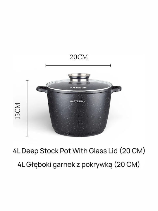 Masterpan Masterpan Κατσαρολάκι Γάλακτος από Aluminium Dampfgaren 7lt / 24cm