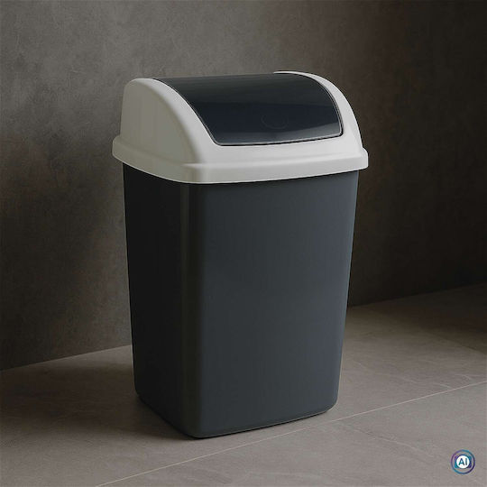Maul Coș De Gunoi Din Plastic Gri 10 Lt Maul Coș De Gunoi Din Plastic Gri 10 Lt