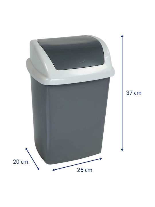 Maul Coș de Gunoi Plastic Gri 10l
