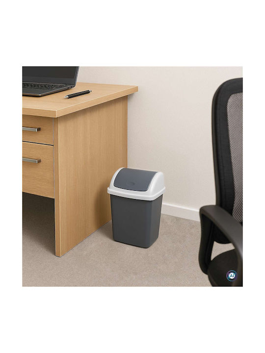 Maul Coș de Gunoi Plastic Gri 10l
