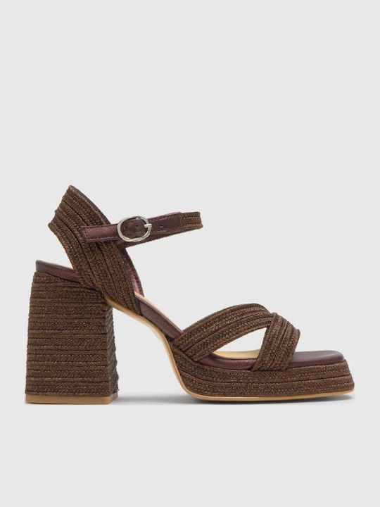 Leder Sandalen Braun