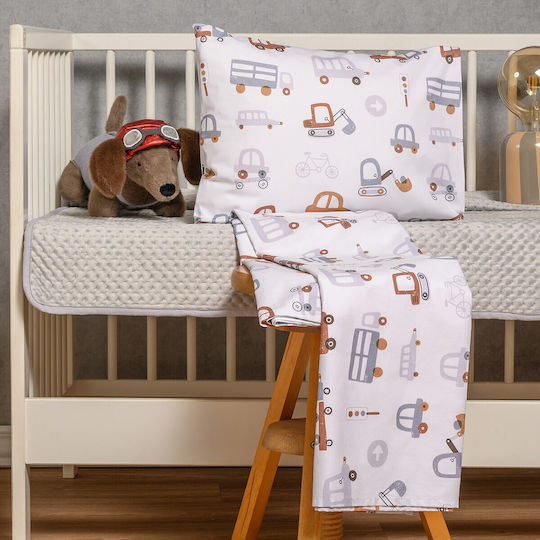 Melinen Baby Bettlaken Mehrfarbig 70x140cm