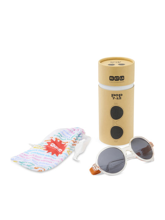 KiETLA Άθραυστα Oversized Παιδικά Γυαλιά Ηλίου με Polarized Φακό Διάφανα για 4-7 Ετών