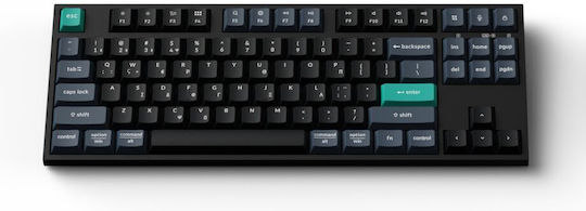 Keychron B33 B33-K9-GR Ασύρματο Bluetooth Πληκτρολόγιο Ελληνικό Συμβατό με Mac Deep Black