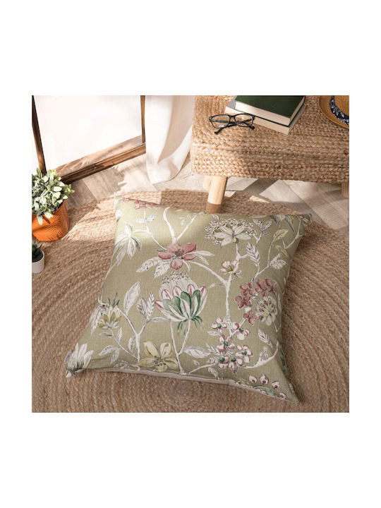Teoran Sofa Cushion 100% Cotton Green 30x50cm