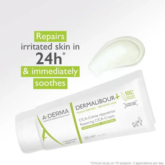 A-derma Dermalibour+ Regenerating Cream Irritated Skin Capacity Ml 50