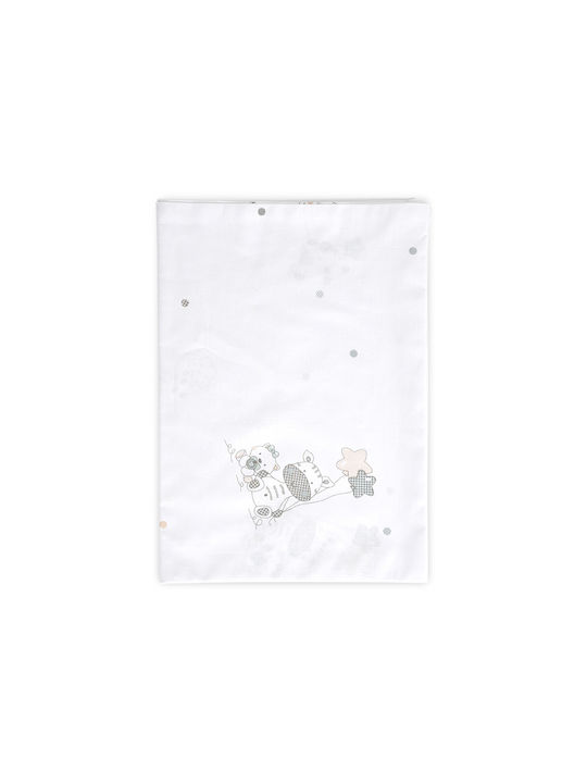 Lorelli Giraffe Weiß 100x150cm Baby Bettlaken