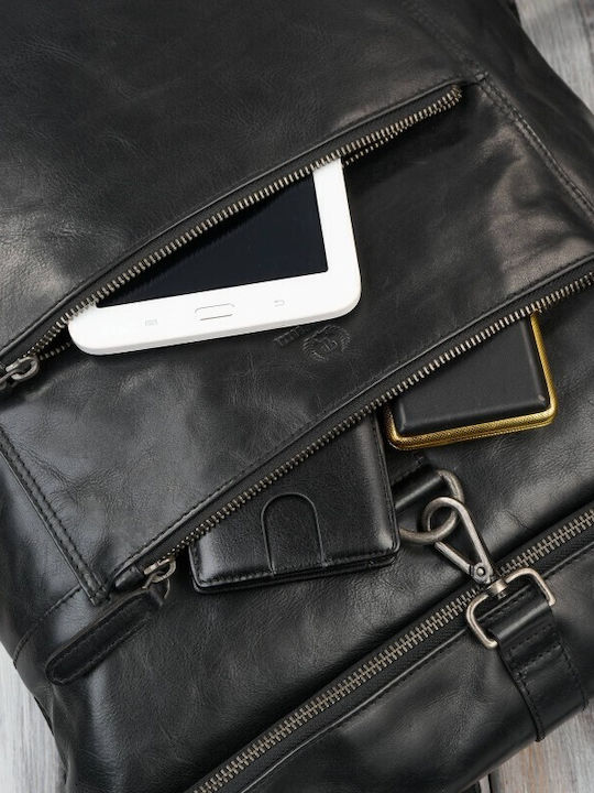 Men's Leather Bum Bag Black