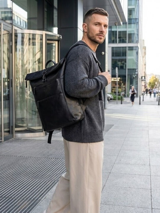 Men's Leather Bum Bag Black