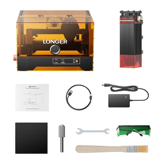 Longer Ray5 Minis Laser Engraver 2.5W Suitable for Leather Wood MDF Acrylic Plexiglass