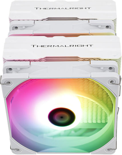 Thermalright Peerless Assassin 120 White ARGB (Second Edition) Ψύκτρα Επεξεργαστή Διπλού Ανεμιστήρα για Socket AM4/AM5/1200/115x/1700 Λευκή