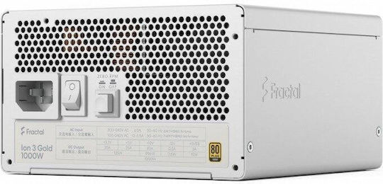 Fractal Design Ion 3 Gold 1000W White Computer Power Supply Full Modular 80 Plus Gold