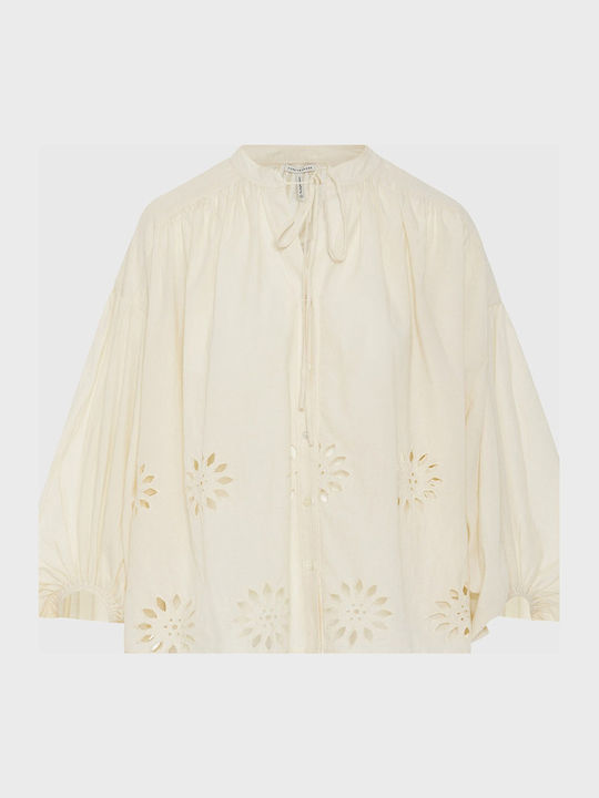 Long Sleeve Women's Shirt Beige