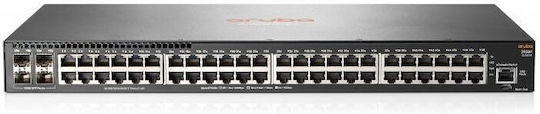 HP Aruba 2930F 48G 4SFP Gestionat L3 Switch cu 48 Porturi Gigabit (1Gbps) Ethernet și 4 Porturi SFP