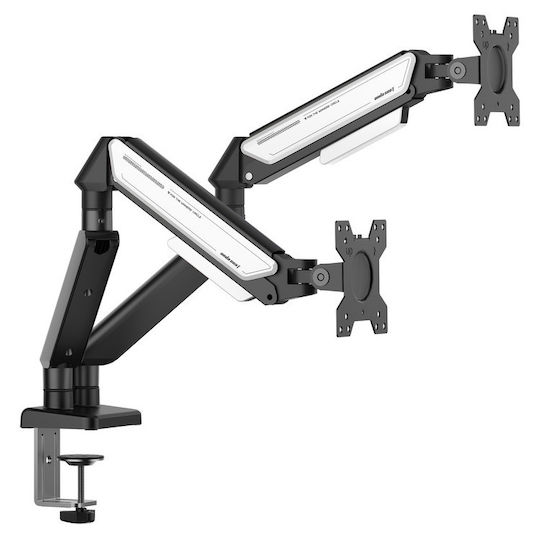 Anda Seat A6D-2S Computer Monitor Ständer für 2 Bildschirme bis 32" mit Verlängerungsarm