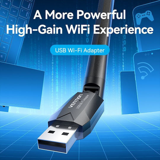 Vention KDUB0 Αντάπτορας Δικτύου USB με Ασύρματη Σύνδεση Wi-Fi