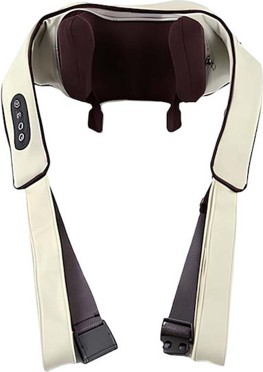 Avizar Automatic Wireless Shoulder Massager 2000 Mah Rechargeable Vibration Brown Beige