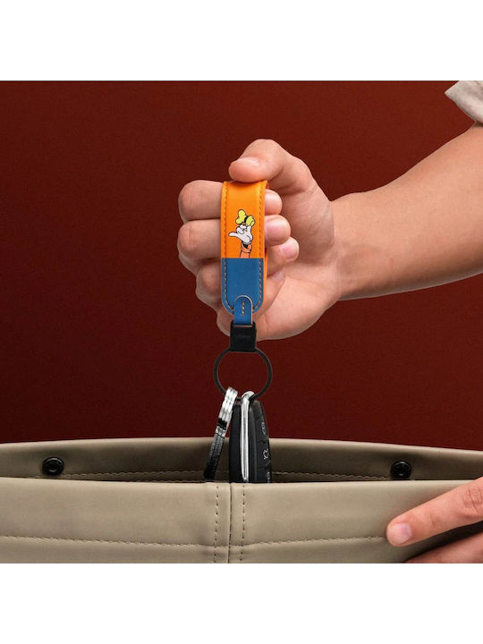 Кожен Органайзер За Ключове Orbitkey Disney Loop Ключодържател Гуфи
