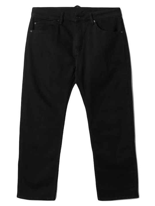 Herren Jeanshose mit Loose Gerade Passform Schwarz
