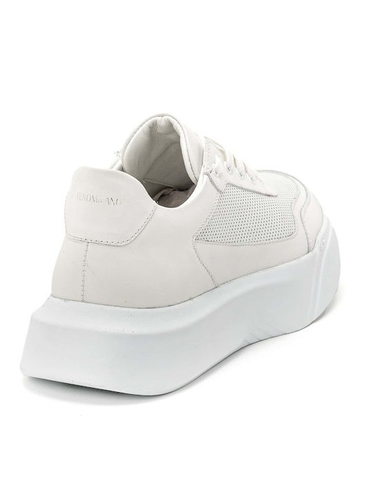 Ανδρικά Flatforms Sneakers Λευκά