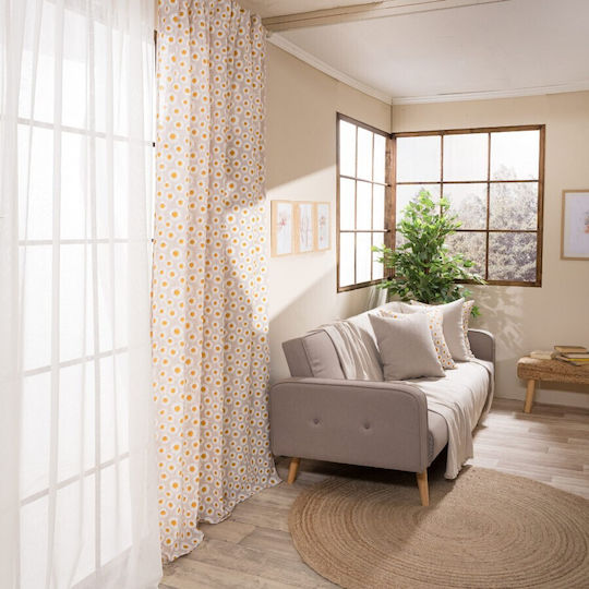 Teoran Curtain with Tunnel Beige 140x275cm