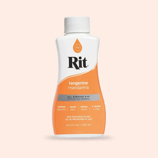 Rit Dye Liquid All-Purpose Fabric Dye Tangerine 236ml