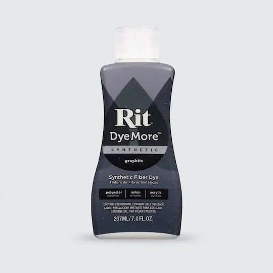 Rit Dyemore Flüssige Farbe Für Synthetische Materialien – Graphit 236ml