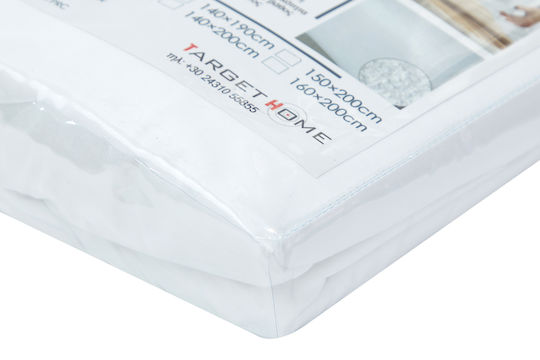 Waterproof Baby Crib Mattress Protector White Cotton Antibacterial with Elastic Straps 70x140x22cm
